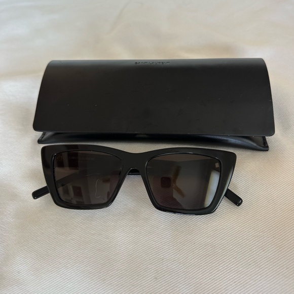 SAINT LAURENT Black Mica Sunglasses - Picture 3 of 9